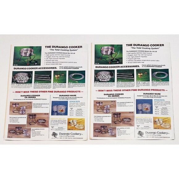 VTG Lot 2 THE DURANGO COOKER The Total Cooking System CATALOG Booklet ONLY - Picture 2 of 2